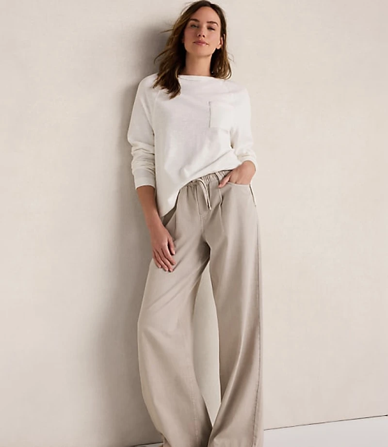 Haven Well Within Cotton Slub Jersey Raglan Top