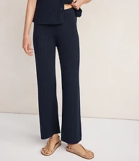 Haven Well Within Organic Cotton Ribbed Wide Leg Pant