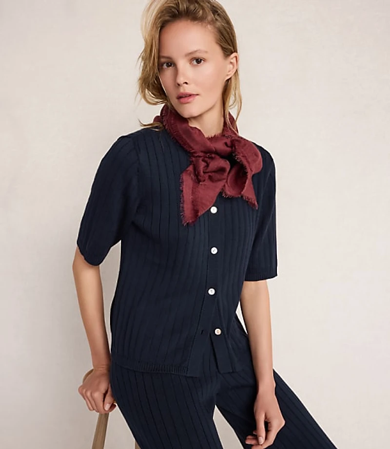 Haven Well Within Organic Cotton Ribbed Wide Leg Pant