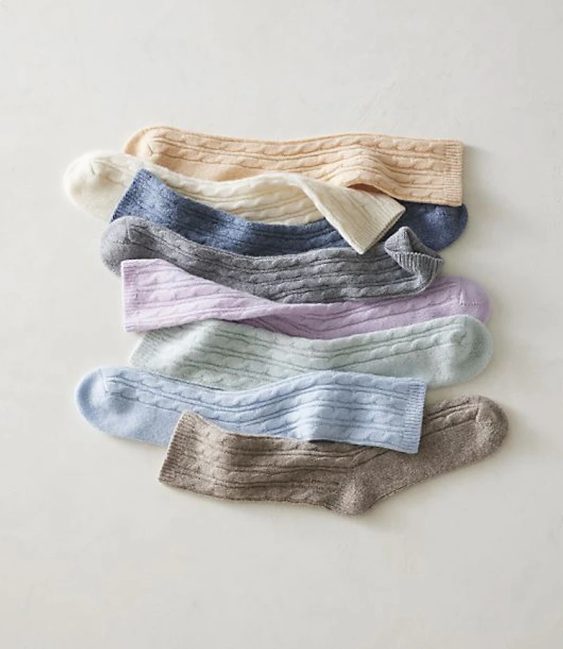 Haven Well Within Cashmere Classic Cable Socks