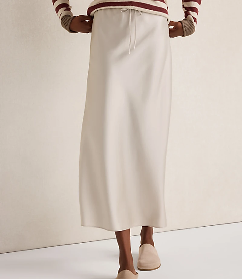 Haven Well Within Flowy Drawstring Midi Skirt
