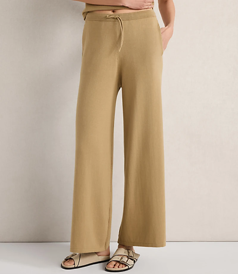 Haven Well Within Organic Cotton Jersey Wide Leg Pants