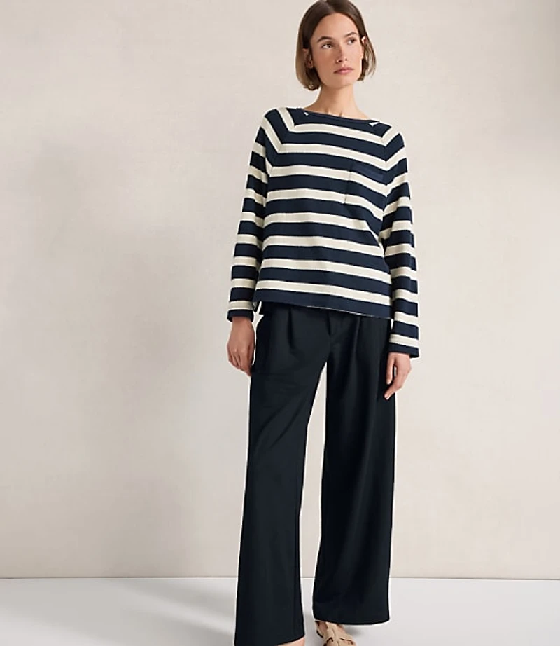 Haven Well Within Double Knit Pleated Wide Leg Trouser