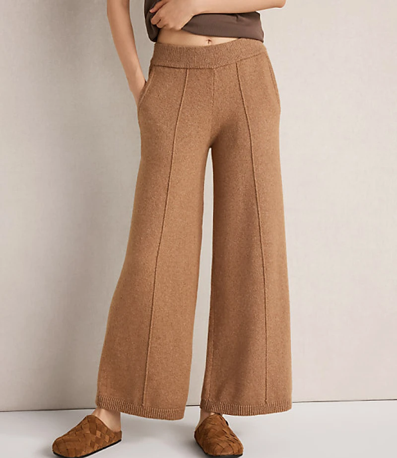 Haven Well Within Organic Cotton Blend Pintuck Wide Leg Pants