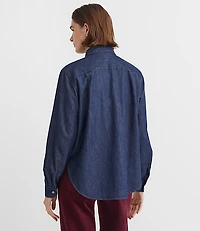 Petite Chambray Everyday Relaxed Pocket Shirt