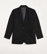 Tall LOFT Versa Crepe Drape Oversized Blazer