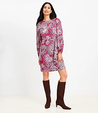 Floral Ruffle Flare Mini Dress