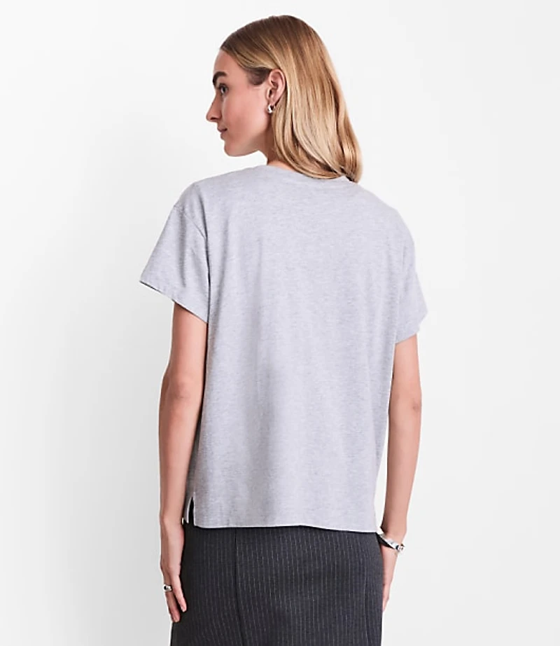 LOFT Versa Relaxed Jersey Crew Tee