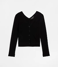 Petite LOFT Versa V-Neck Cardigan Top