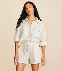 Lou & Grey Flecked Triple Cloth Pocket Shirt