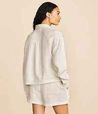 Lou & Grey Flecked Triple Cloth Pocket Shirt