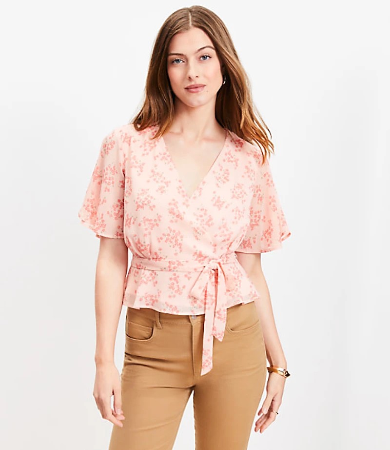 Meadow Peplum Wrap Top