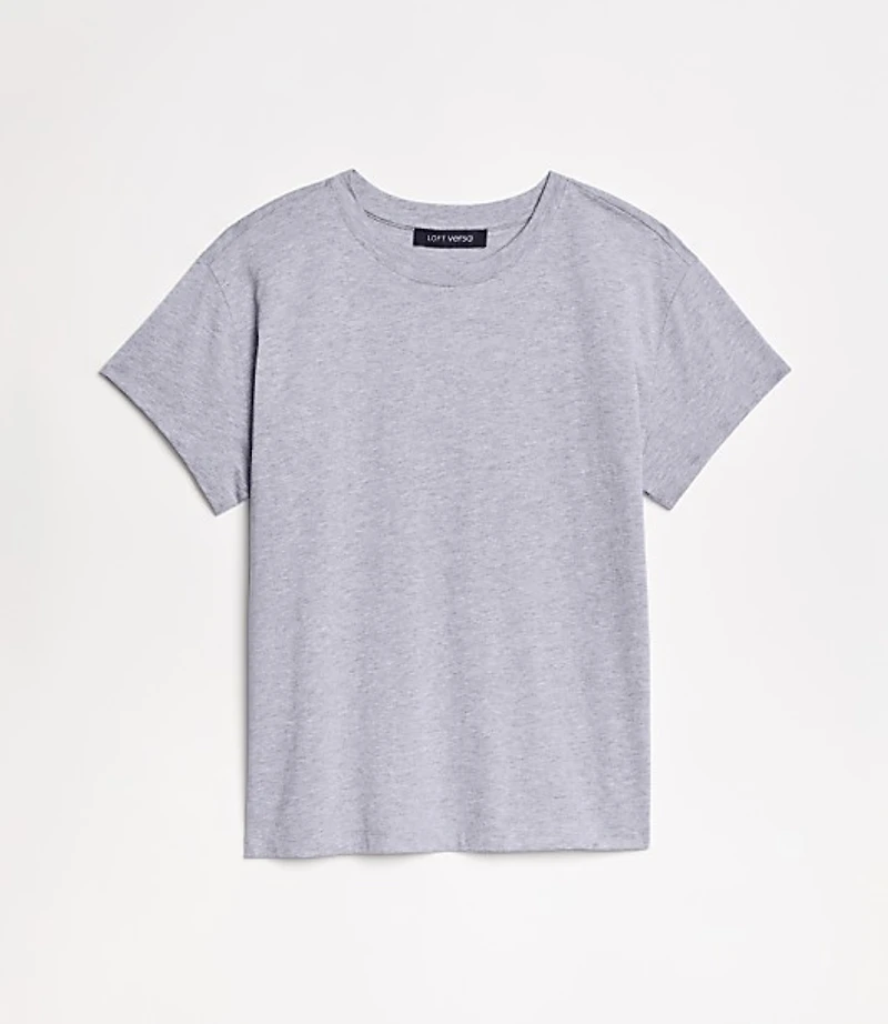Petite LOFT Versa Relaxed Jersey Crew Tee