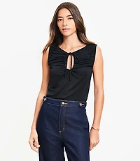 Tie Keyhole Top
