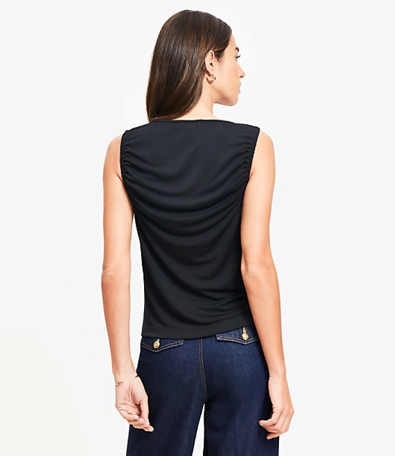 Tie Keyhole Top