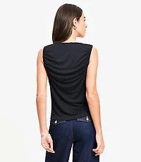 Tie Keyhole Top