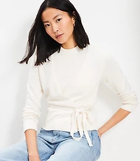 Layered Wrap Sweater