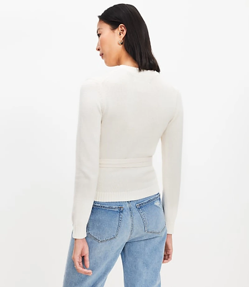 Layered Wrap Sweater