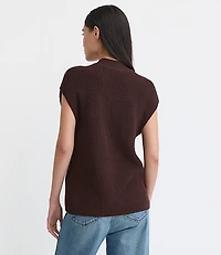 Ribbed V-Neck Sweater Vest