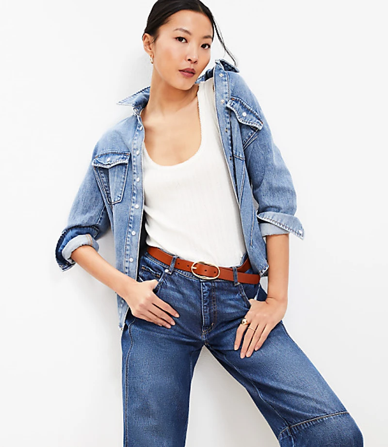 Pointelle Perfect Ribbed Scoop Neck Tank Top