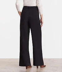 Petite LOFT Versa Seasonless Stretch Double Pleat Wide Leg Pants