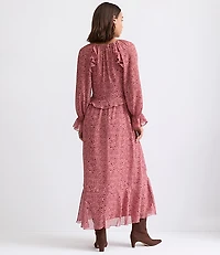 Floral Ruffle Maxi Dress