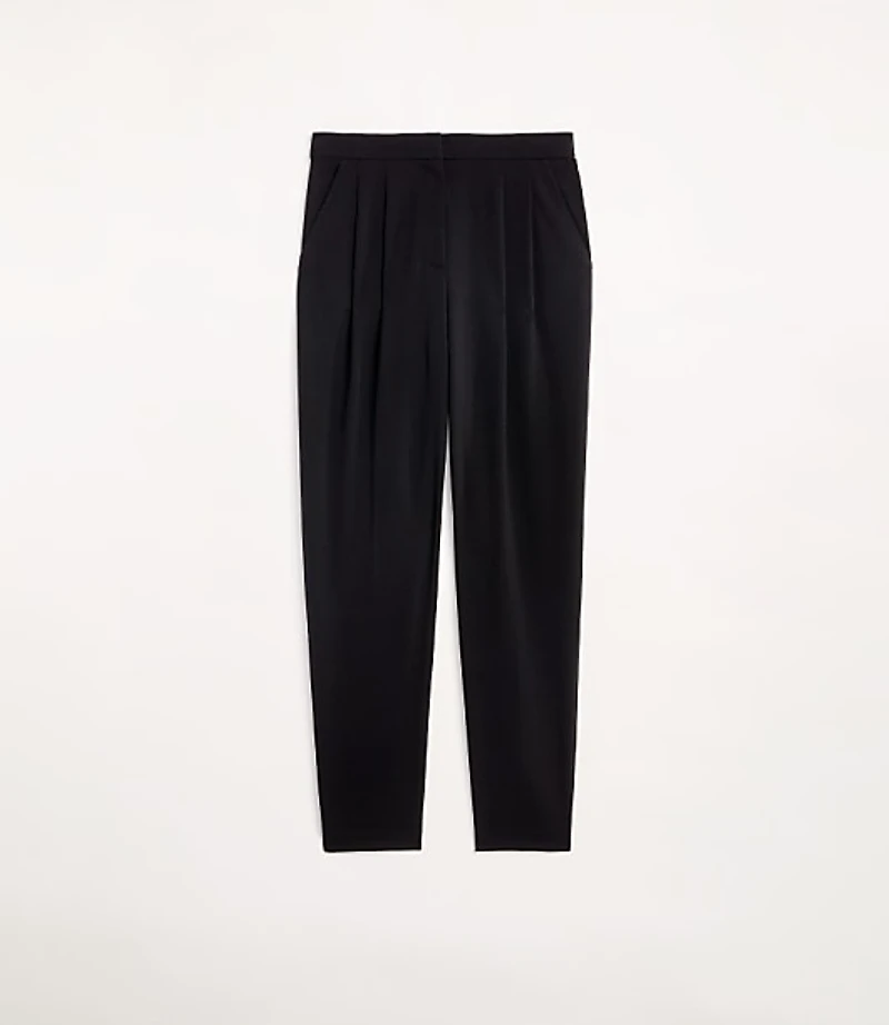 LOFT Versa Seasonless Stretch Double Pleat Taper Pant