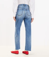 Fresh Cut High Rise Straight Jeans Light Vintage Wash