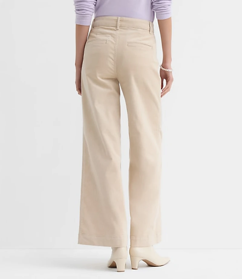 Palmer Wide Leg Pants Brushed Corduroy
