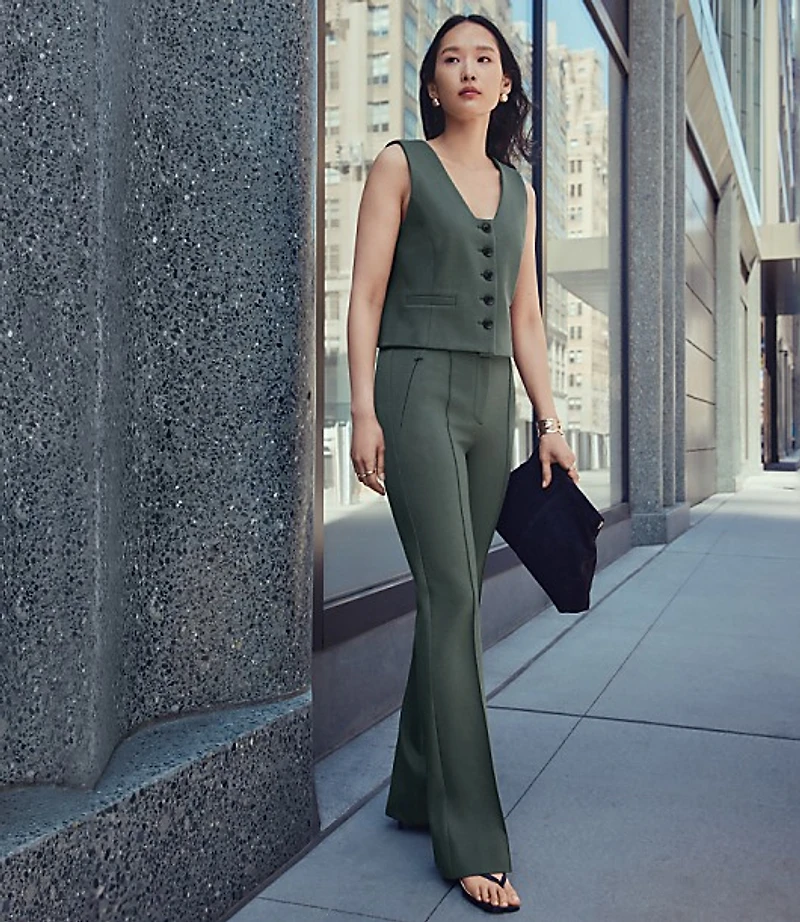 LOFT Versa Ponte Deluxe Flare Pants