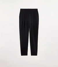 Petite Curvy LOFT Versa Seasonless Stretch Double Pleat Taper Pant