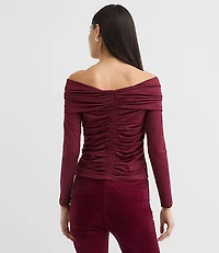 Ruched Off The Shoulder Top