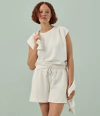 Lou & Grey Seamed Scubasoft Drawstring Shorts