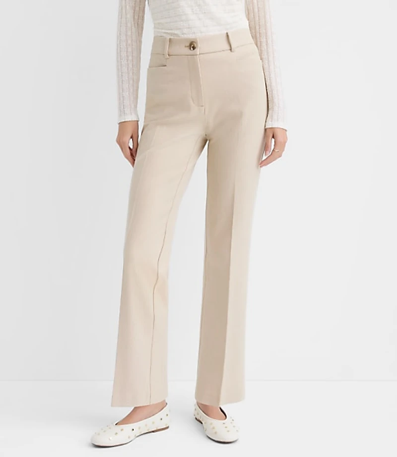 Petite Parker Straight Pants Texture