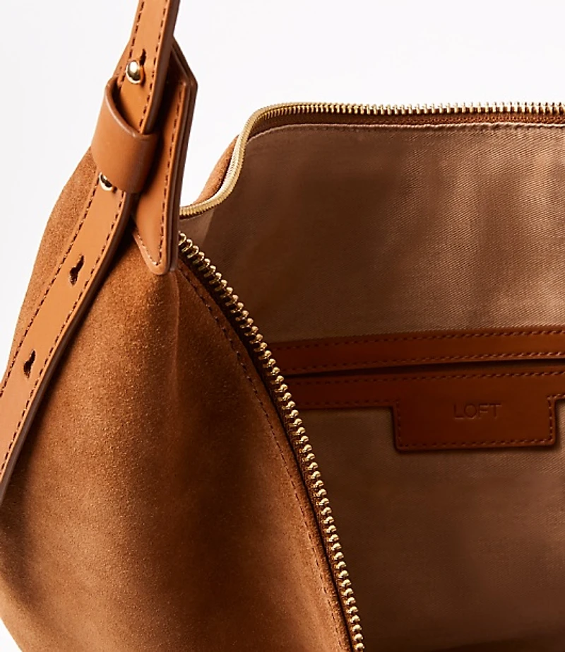 Suede Hobo Bag