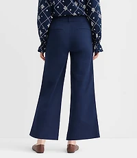 Curvy Palmer Wide Leg Crop Pants Twill
