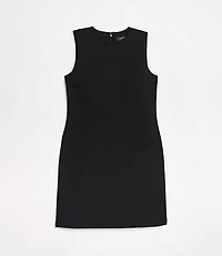 Petite LOFT Versa Crepe Drape Mini Pocket Dress