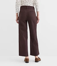 Tall Palmer Wide Leg Crop Pants Twill