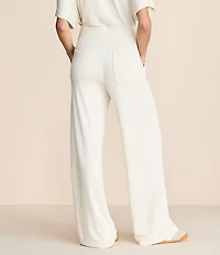 Lou & Grey Heathered Signaturesoft Wide Leg Pants