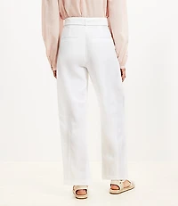 Belted Barrel Pants