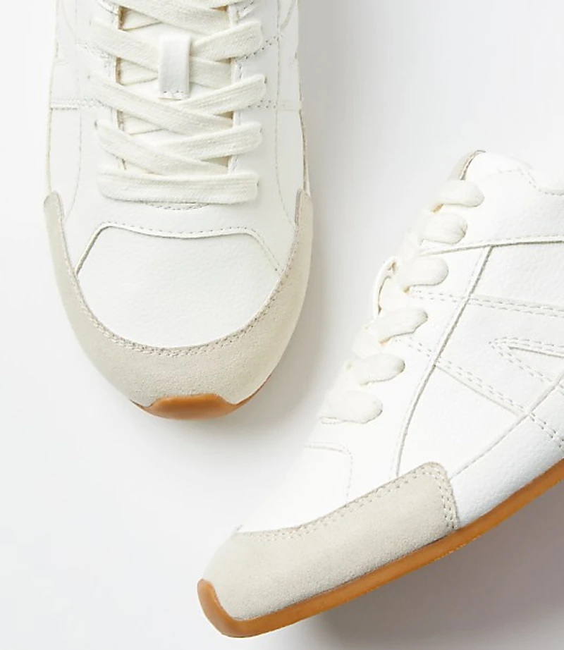 Metallic Low Profile Sneakers