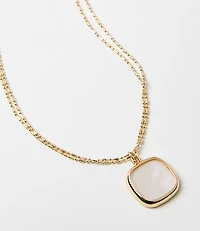 Double Chain Pendant Necklace