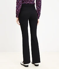 Split Hem Flare Pants in Twill