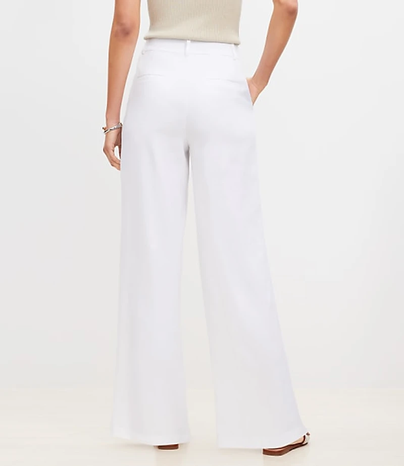 Peyton Trouser Pants in Linen Blend