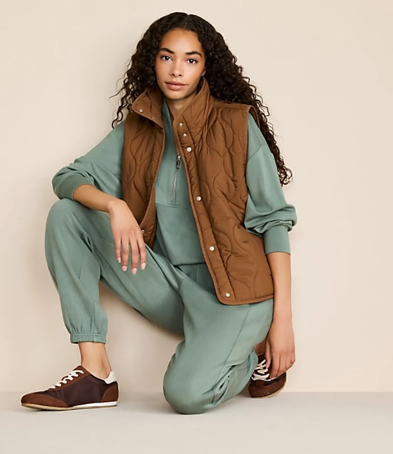 Lou & Grey Quilted Pocket Vest