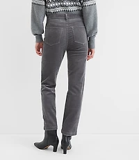 Petite Curvy Straight Corduroy Pants