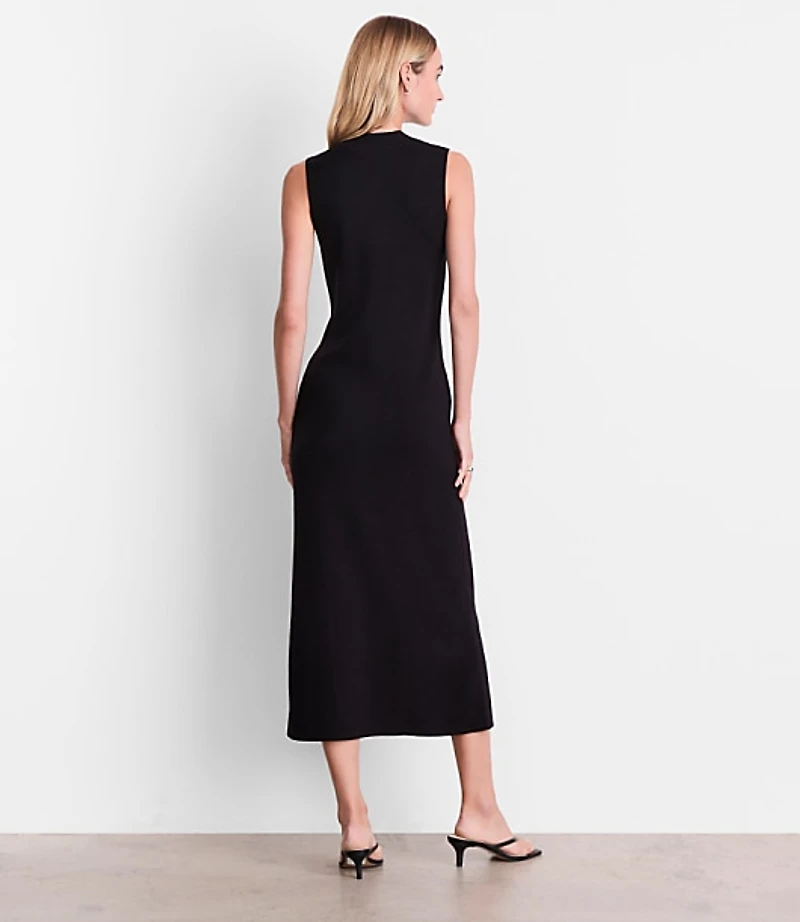 Petite LOFT Versa Sleeveless Mock Neck Midi Sweater Dress