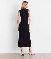 Petite LOFT Versa Sleeveless Mock Neck Midi Sweater Dress