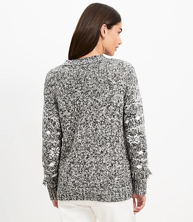 Polar Bear Fringe Sweater