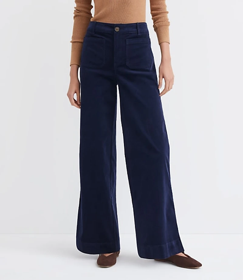 Tall Palmer Wide Leg Pants in Brushed Corduroy